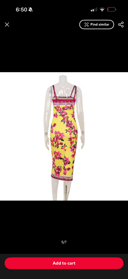 Amalfi Bloom Midi Dress by Dolce Vita Chic