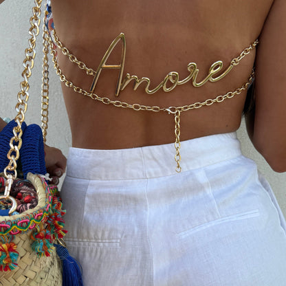 Amore Gold Chain Belt