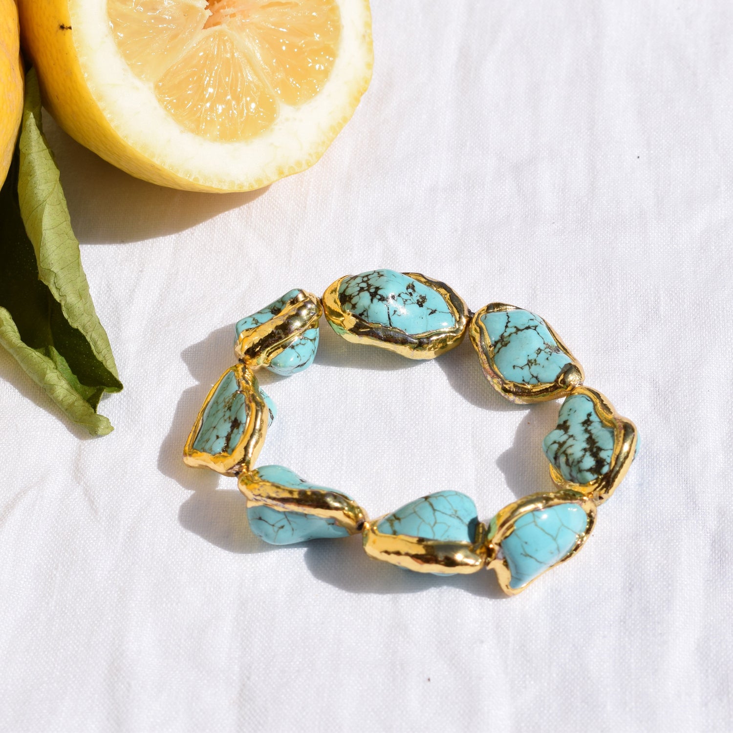 Turquoise Bezel Nugget - Oriana Lamarca LLC