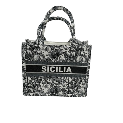 Borsetta Shopper Nero Sicilia