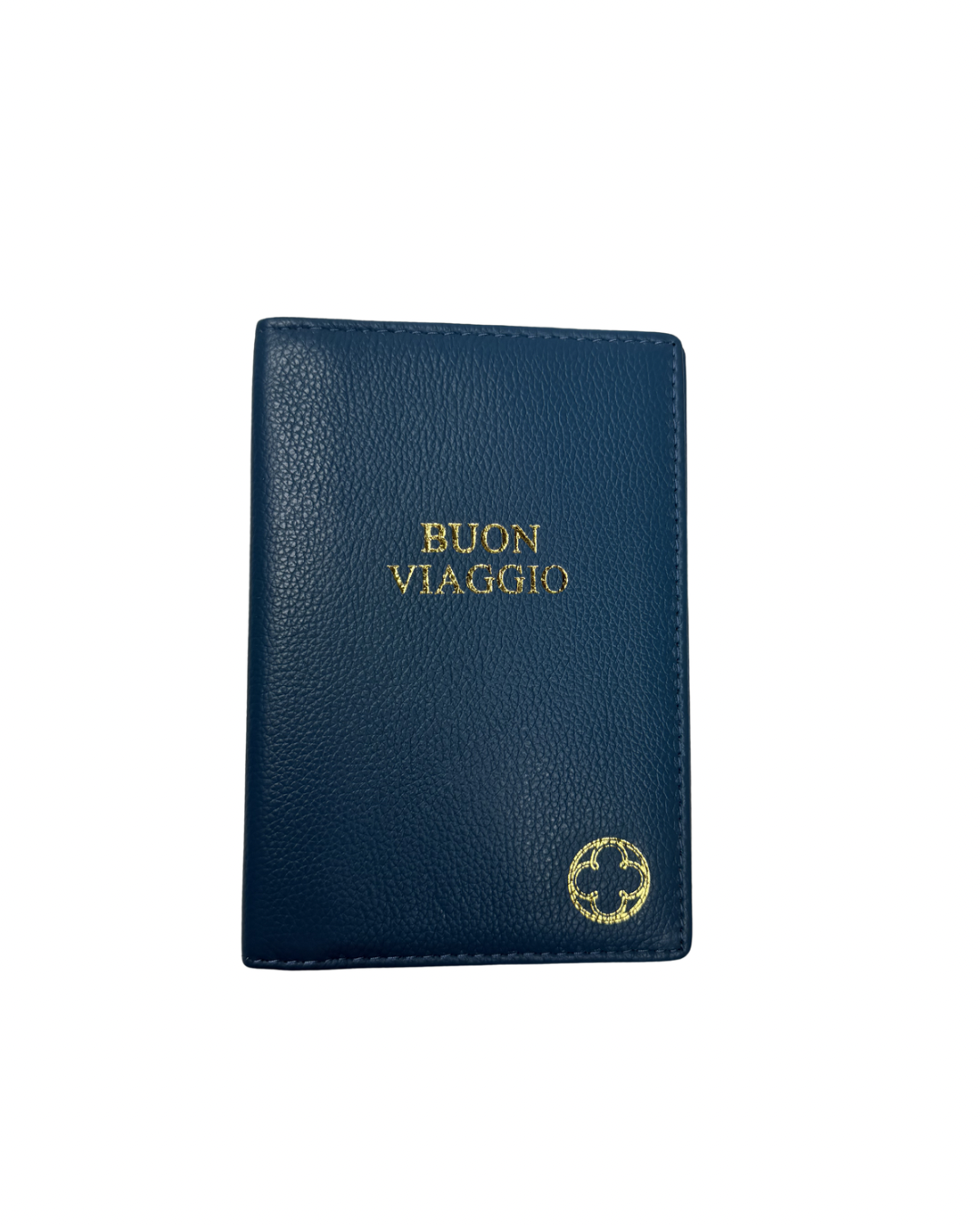 Blue Leather Passport Cover