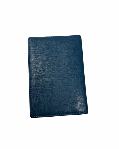 Blue Leather Passport Cover