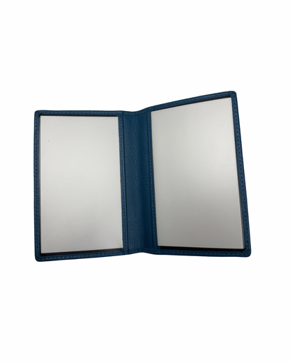 Blue Leather Passport Cover
