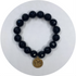 Black Onyx with St. Rosalia Pendant - Oriana Lamarca LLC