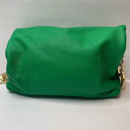 Gold Trinacria  Verde Leather Handbag